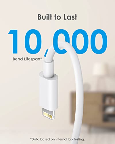 AISNI Fast Charger for iPhone 14 13 with 10 Ft iPhone Charger Cable - color: White, size: 10ft