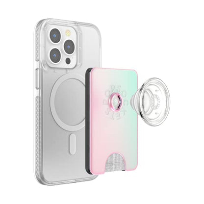 PopSockets Phone Wallet for MagSafe with Grip- Mermaid Pink - color: Mermaid Pink, style: MagSafe