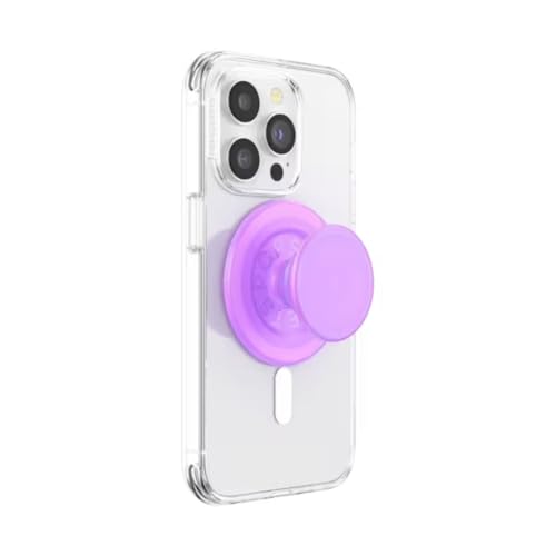 PopSockets Phone Grip for MagSafe, Magnetic Holder- Opalescent Pink - color: Pink Clear, style: MagSafe