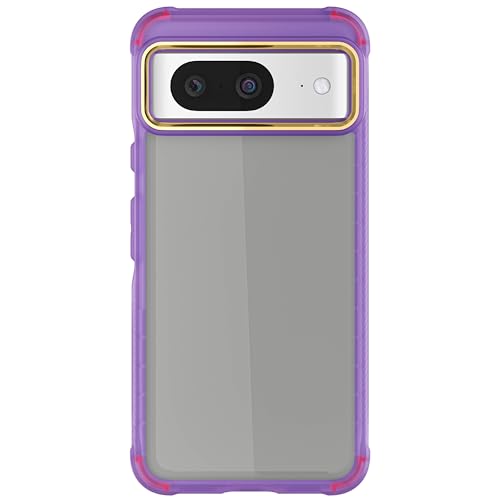 Ghostek Covert Pixel 8 Case Clear - Compatible with Wireless Charging, Shockproof Drop Protection, Transparent Phone Cover (6.2 Inch, Purple) - color: Purple [Limited Edition], size: Pixel 8