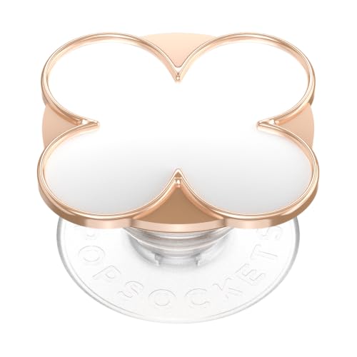 PopSockets Adhesive Phone Grip, Holder- Clover Rose Gold - color: Clover Rose Gold, style: Adhesive