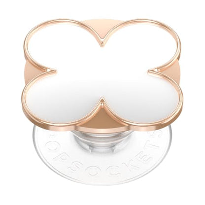 PopSockets Adhesive Phone Grip, Holder- Clover Rose Gold - color: Clover Rose Gold, style: Adhesive