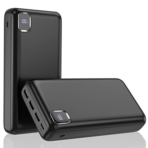 Portable Charger Power Bank 50000mAh, 30W PD Fast-Charge Battery Pack - color: Black