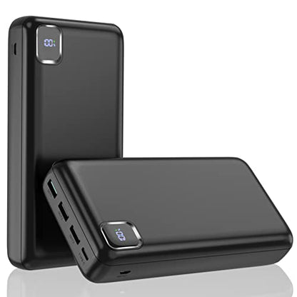 Portable Charger Power Bank 50000mAh, 30W PD Fast-Charge Battery Pack - color: Black