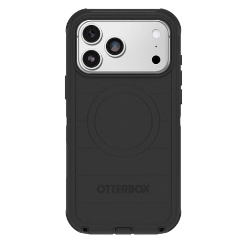 OtterBox iPhone 17 Pro Max Defender Pro Series Case - Black | Tough, Rugged & Durable iPhone Case, Snaps on MagSafe, Multi-Layer, Impact Absorbing iPhone Case - color: Black, style: iPhone 17 Pro Max