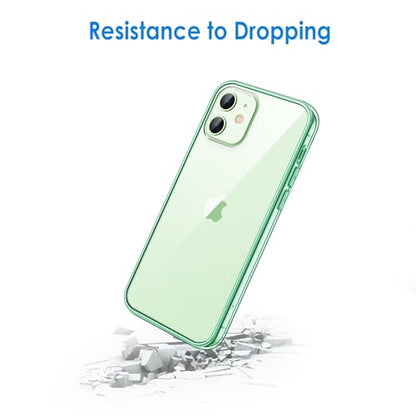 JETech Case for iPhone 12 mini, Anti-Yellowing, Midnight Green | Shockproof Protection, Scratch Resistant Hard PC Back, Durable Transparent TPU Bumper - color: Midnight Green