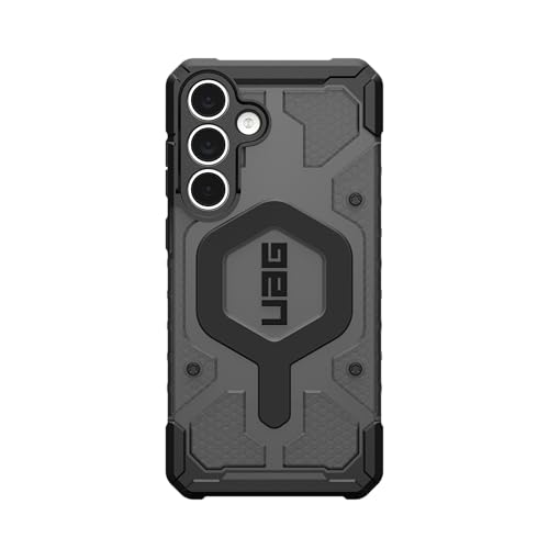 URBAN ARMOR GEAR UAG Designed for Samsung Galaxy S25 FE Case Pathfinder Clear - Magnetic Charging Compatible Rugged Military Grade MIL-STD Protective Cover, Ash/Black - color: Pathfinder Clear - Ash/Black