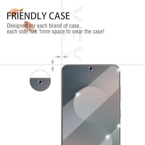 Screen Protector for Samsung Galaxy S25 FE, [2+2 Pack] Tempered Glass & Camera Lens Protectors[Ultrasonic Fingerprint Unlock] [Case Friendly] [Bubble-Free] Screen Protector Glass For S25 FE - size: Galaxy S25 FE