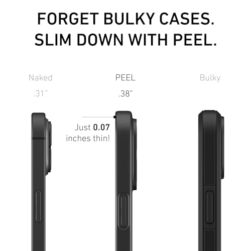 PEEL Magnetic Case for iPhone 16 (Black) - color: Black, size: Magnetic