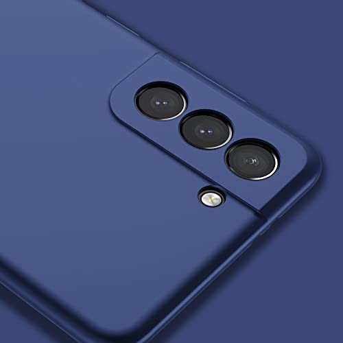 X-level for Samsung Galaxy S21+ Plus Case Slim Fit Soft TPU Super Thin [Guardian Series] S21 Plus Phone Back Cover Light Protective Matte Finish Coating Case Compatible Samsung S21+ Plus-Navy Blue - color: Navy blue