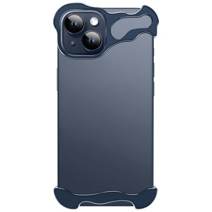 Frameless Phone Case Crafted for iPhone 14 Blue - color: Aluminum Blue, size: iPhone 14
