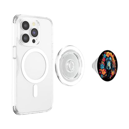 Colorful Poodle watercolor Art Pet Dog Mom Poodle PopSockets MagSafe PopGrip for iPhone - style: MagSafe