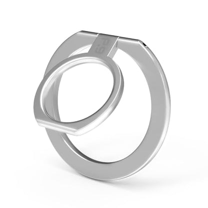 PureGear Magnetic Phone Ring Grip, for MagSafe Kickstand Holder - color: Brushed Silver