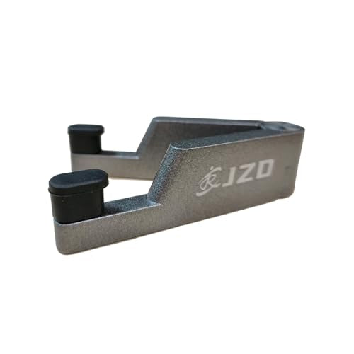 JZD Metal Cell Phone Stand, Adjustable Viewing Angle, Compatible with All Smartphones & Tablets - color: Grey