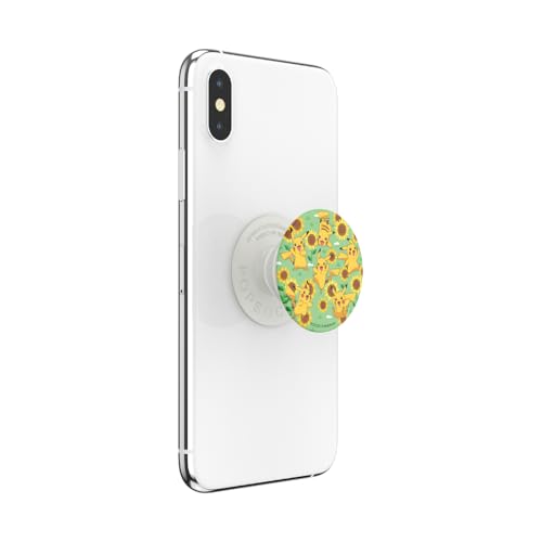 PopSockets Adhesive Phone Grip, Holder, Phone Stand, Pokemon - Pikachu - color: Pikachu Pattern, style: Adhesive