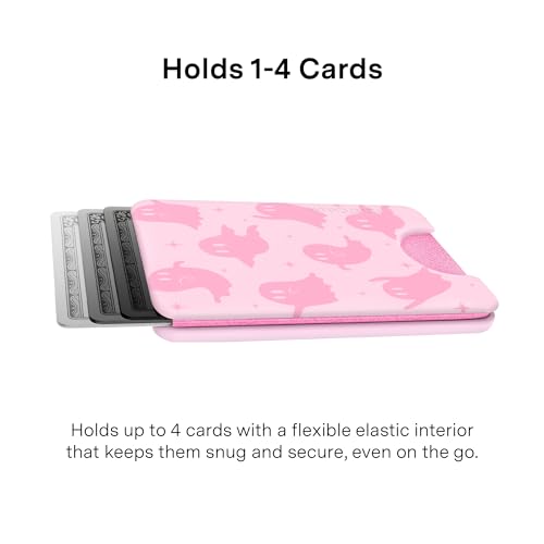 VELVET CAVIAR compatible with MagSafe Wallet 2.0 | Magnetic Card Holder Wallet for iPhone 17/16/15/14/13/12 or Phone Cases compatible with MagSafe | Ghosted Pink - color: Ghosted Pink