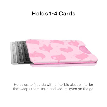 VELVET CAVIAR compatible with MagSafe Wallet 2.0 | Magnetic Card Holder Wallet for iPhone 17/16/15/14/13/12 or Phone Cases compatible with MagSafe | Ghosted Pink - color: Ghosted Pink