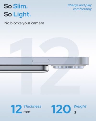 for Magsafe Portable Charger, 5000mAh Slim Wireless Magnetic Power Bank | Travel Essential for MagSafe Battery Pack with USB C Fast Charging, Compatible with 17/16/15/14/13/12 (Silver Gray) - color: Silver Gray