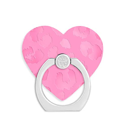 VELVET CAVIAR Cell Phone Ring Holder - Finger Ring & Stand - Improves Phone Grip Compatible with iPhone, Galaxy, Most Smartphones (Hot Pink Leopard) - color: Hot Pink Leopard