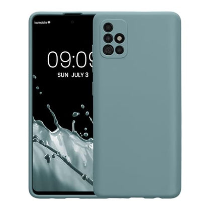 kwmobile Case Compatible with Samsung Galaxy A51 Case - Protective Slim TPU Phone Cover - Soft Matte Finish - Arctic Night - color: Arctic Night, size: Galaxy A51