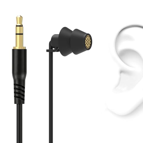 GEEKRIA Sleep Earplugs, 6.6 ft / 200cm Mono Earbud Single Ear Noise Isolating Earphone, 3.5 mm Tangle-Free Sleep Headphones for Side Sleepers in-Ear Wired Headphones (Without Mic/Black) - size: 6.6 FT