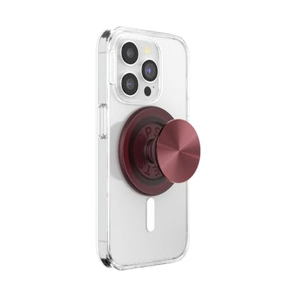 PopSockets Phone Grip for MagSafe, Magnetic Holder- Radial Oxblood - color: Alum Radial Oxblood, style: MagSafe