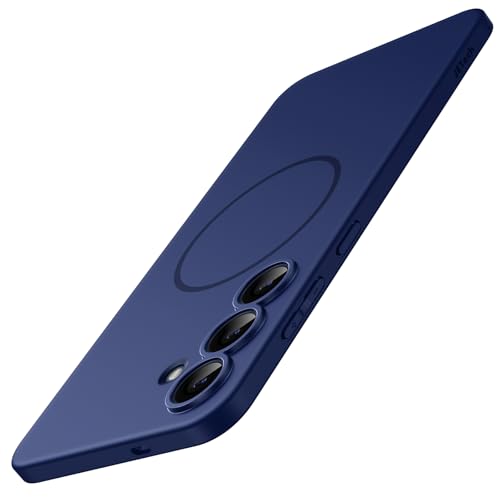 JETech Magnetic Slim Case for Samsung Galaxy S25 FE, Navy Blue | Compatible with MagSafe, Full Camera Lens Protection, Ultra-Thin Lightweight, Matte Finish Phone Cover - color: Navy Blue, size: Galaxy S25 FE