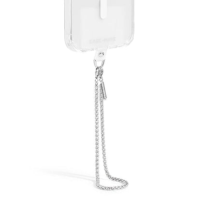 Case-Mate Phone Charm Wrist Strap with Silver Chain - Dainty Silver Chain | Detachable Anti-Theft Phone Strap - Hands-Free iPhone Wrist Strap for Women - Phone Chain Wristlet for Galaxy, Pixel & More - color: Dainty Silver Chain