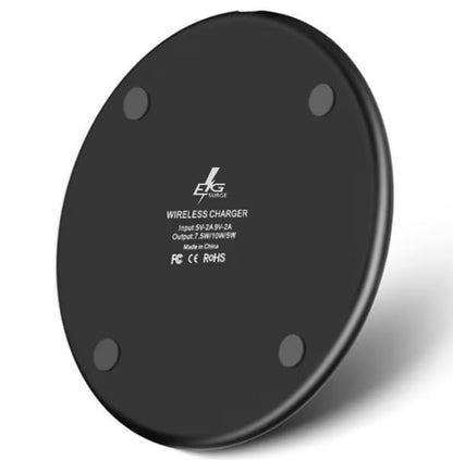 10W Qi-Certified Charging Pad, Black, Wireless Fast Charging, Compatible with Models of iPhone/Samsung/Android and More
