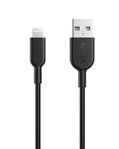 Anker Powerline II Lightning Cable, MFi-Certified (3 ft, Black) - color: Black, size: 3 ft