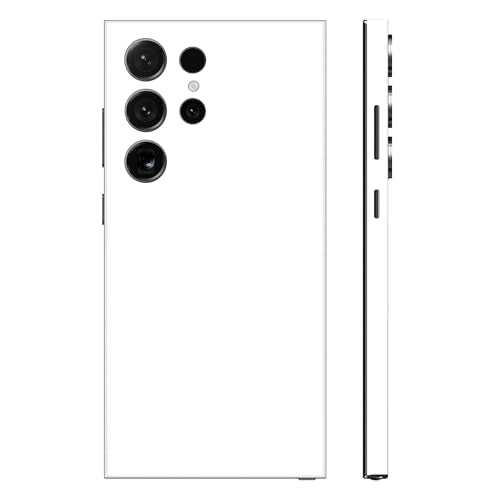 2 Pack Skin Wraps Compatible with Samsung Galaxy S24 Ultra (White) - color: White