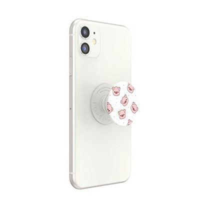 PopSockets Adhesive Phone Grip, Holder, Phone Stand, White - Oinklettes - color: Oinklettes, style: Adhesive