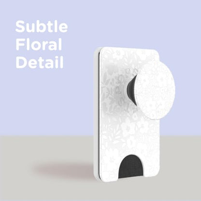 PopSockets Phone Wallet for MagSafe with Grip- Blanc Fresh - color: Blanc Fresh, style: MagSafe