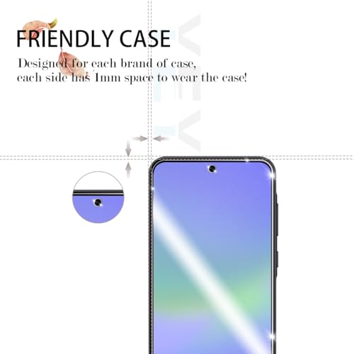 Galaxy A36 HD Clear Tempered Glass Screen Protector + Camera Lens Protectors, [2+2 Pack] [3D Glass] [Anti-Glare] [Bubble-Free] Screen Protector Glass For Samsung Galaxy A36 - size: Galaxy A36