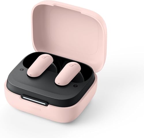 Soundcore P30i by Anker Noise Cancelling Earbuds, Hands-Free Viewing - color: Pink