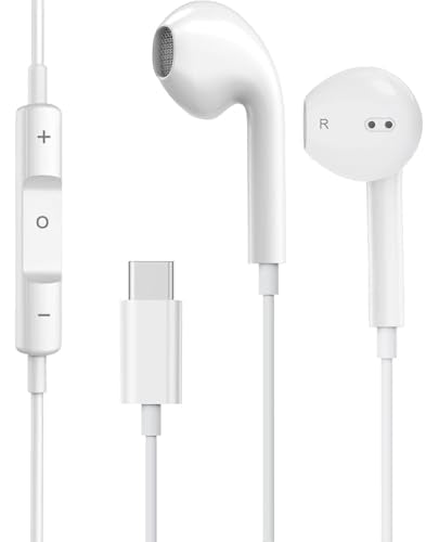 1Pack USB C Earphones, Type C Headphones Wired Ear Phones, Type C In Ear
