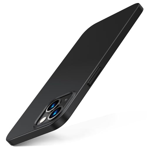 TORRAS Slim Fit for iPhone 13 Mini Case, Ultra-Thin Velvety Touch Secure Grip Case, Scratch-Resistant Slim Hard Plastic iPhone Mini 13 Case Cover,Matte Black - color: Black, size: iPhone 13 Mini 5.4 inches