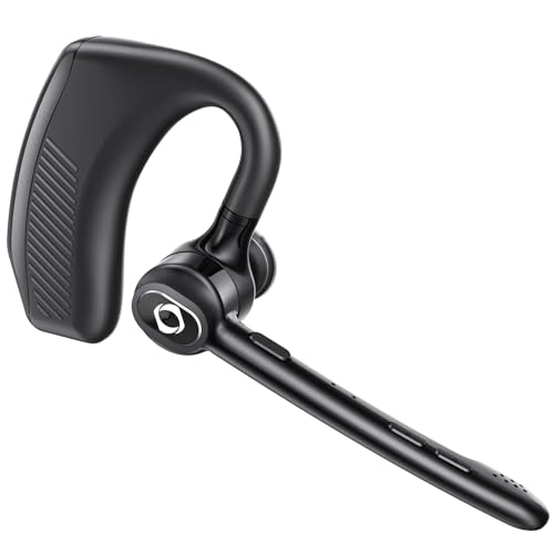 Wireless Headset Bluetooth Earpiece with Dual Noise Canceling Single Earbud