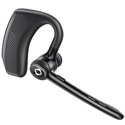 Wireless Headset Bluetooth Earpiece with Dual Noise Canceling Single Earbud