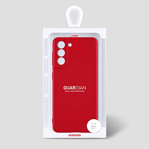 X-level for Samsung Galaxy S21+ Plus Case Slim Fit Soft TPU Super Ultra-Thin [Guardian Series] Phone Back Cover Light Protective Matte Finish Coating Case for Samsung S21+ Plus-Red - color: Red