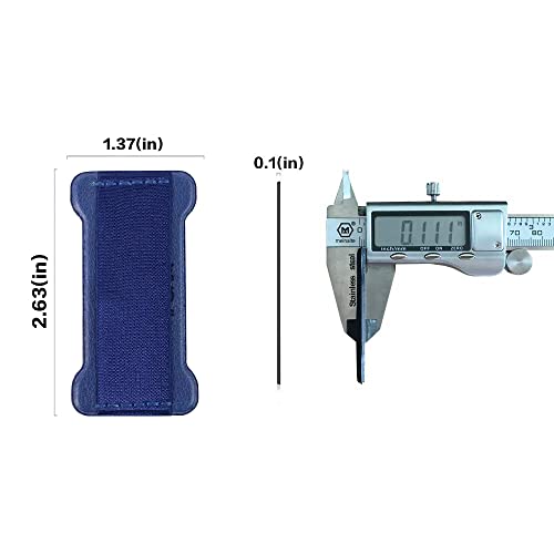 Phone Grip Holder for Hand, Universal Finger Strap Phone Holder, Finger Selfie Grip Compatible with Most Smartphones (Blue) - 2Pack - color: Blue