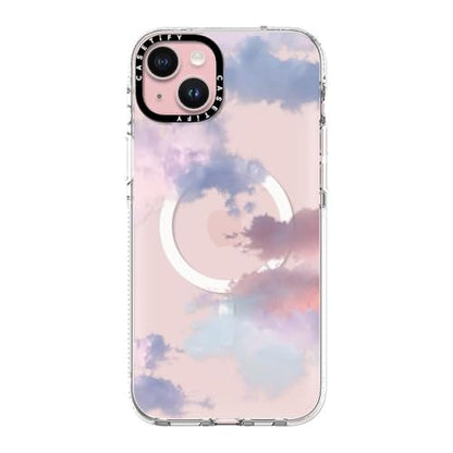 CASETiFY for iPhone 15 Plus Case - Impact Clear Compatible with MagSafe | Not Yellowing | 6.6 ft. 3X Military Grade Drop Protection | Clouds | Clear - color: Clouds, size: Iphone 15 Plus (6.7")