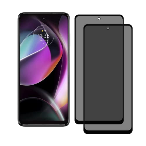 2 Pack Privacy Screen Protector for Motorola Moto G 5G 2022 - color: [Privacy]-Moto G 5G 2022