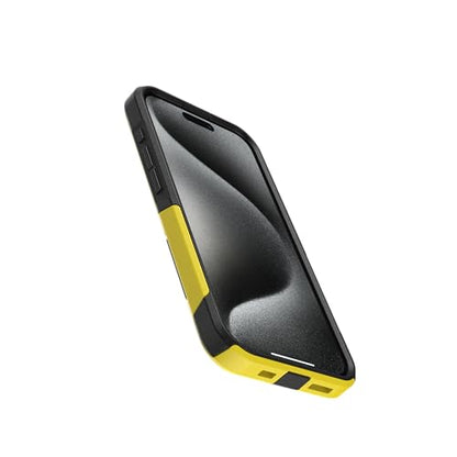 OtterBox iPhone 15 Pro (Only) - Commuter Series Case - Night Reverse (Yellow & Black) - Slim & Tough - Pocket-Friendly - with Port Protection - color: Yellow & Black