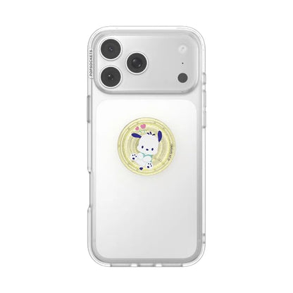 PopSockets Adhesive Phone Grip, Holder- Pochacco Yellow Glitter - color: Pochacco Yellow Glitter, style: Adhesive