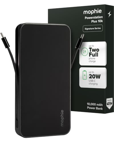 mophie Powerstation Plus 10K Portable Charger, Signature Series - size: 10,000mAh