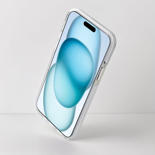 Dumkery Cute White Flowers Phone Case Compatible with iPhone 14 Plus, Clear Floral iPhone 15 Plus Case with Aesthetic Pattern, Soft TPU Shockproof Bumper Cover for Girls Women - size: iPhone 14 Plus/iPhone 15 Plus