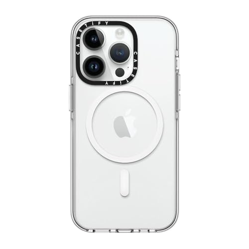 CASETiFY for iPhone 14 Pro Case - Impact Clear Compatible with MagSafe | Not Yellowing | 6.6 ft. 3X Military Grade Drop Protection | Clear - color: Clear, size: Iphone 14 Pro (6.1")