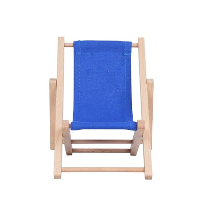 Foldable Wooden Cell Phone Stand, Phone Holder for Desk - color: Navy Blue