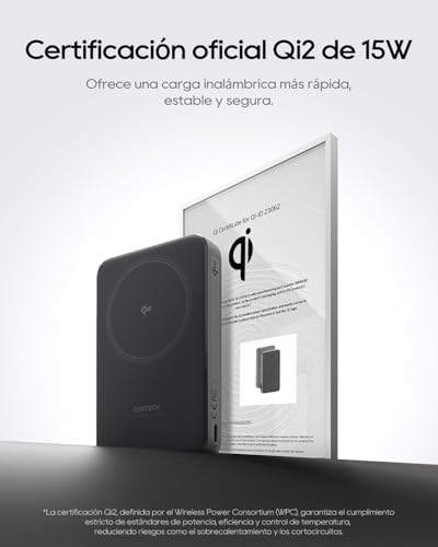 CUKTECH Qi2 Certified 15W Magnetic Power Bank, 10000mAh Battery Pack - color: Qi2 15W Wireless